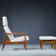 Fauteuil et ottoman par Arne Vodder pour France & Søn