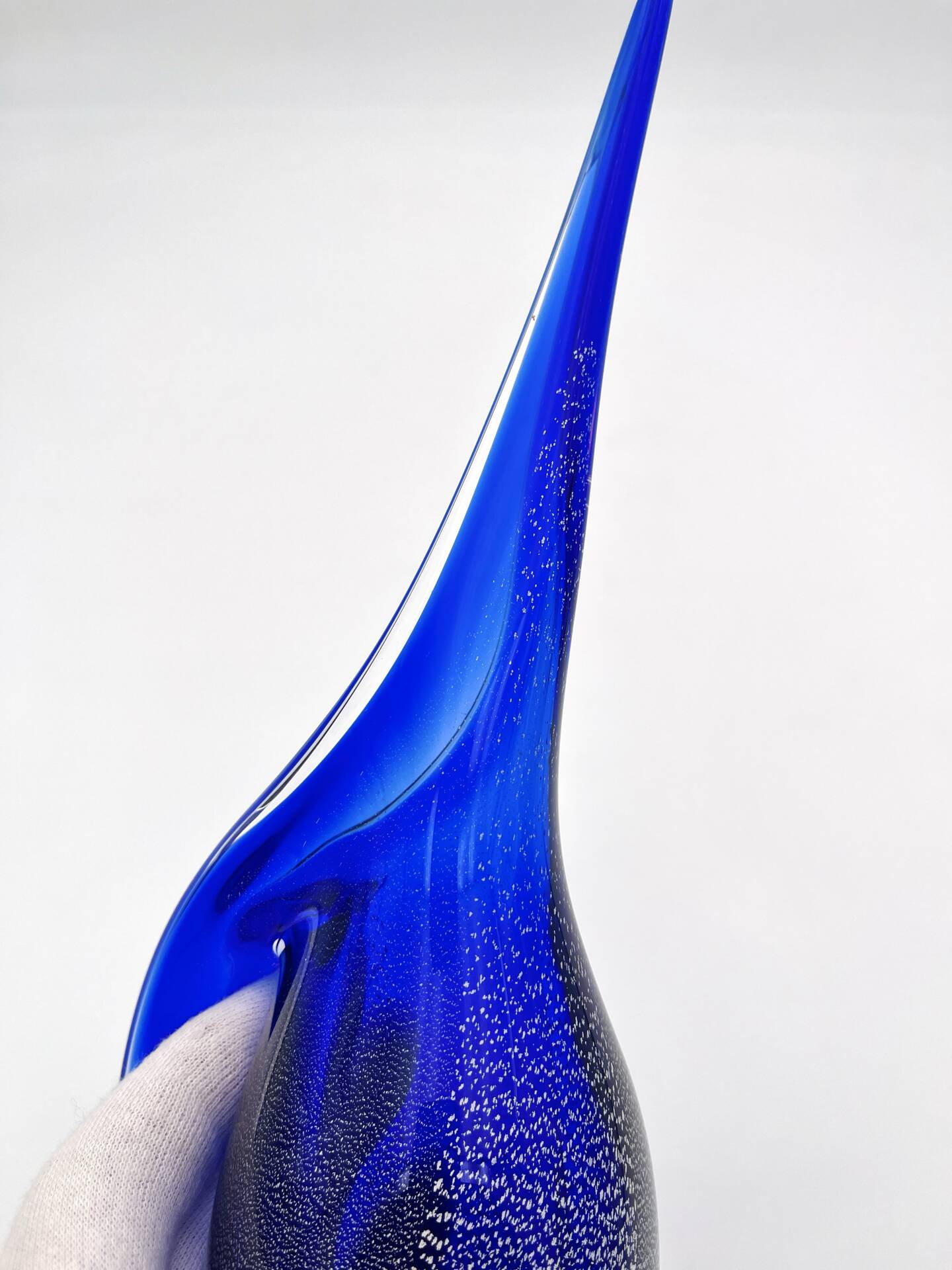 Pichet Colibri Signed Allan Scharff Holmegaard Blue Leaf Silver 27cm