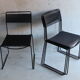 Set de 4 chaises noires Spaghetti Giandomenico Belotti