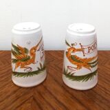 Duo pepper salt shaker in Moustiers earthenware