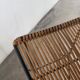 Wicker and metal stool Dennis Lennon 1950