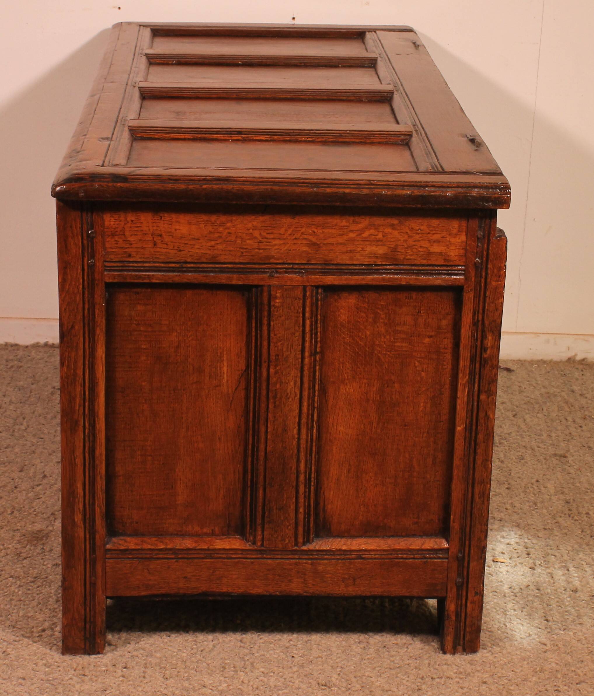 17th century English oak chest