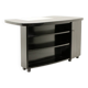 Art Deco kidney-shaped desk, in black lacquered wood. 1930s.