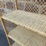 Colonial rattan shelf
