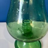 Vintage bubbled glass candle holder
