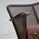 1950s, Danish 3-seater sofa, salmon/pink velour, furniture mesh.