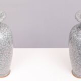 Set Large Chinese Handmade Antique ice Crack Glaze vases