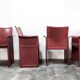 Chaises en cuir par Tito Agnoli pour Matteo Grassi, Modèle Korium, 1979