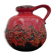 Vase rouge lave Scheurich West Germany années 1960