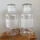 Set of 2 Large Glass Pasta Jars with Stopper Lids, 4 Litre Pasta Containers