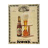 Affiche ancienne kwak reedition carton neuve brasserie biere belge