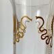 Vase verre soufflé XIXème siècle