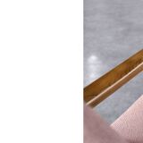 Vintage Mid-Century Modern Wood and Fabric Armchairs from W. Knoll, Set of 2