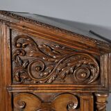Oratory in solid walnut, Neo-Gothic Renaissance style – Late 19th century