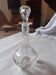 Burette à huile en cristal ciselé avec son bouchon en cristal