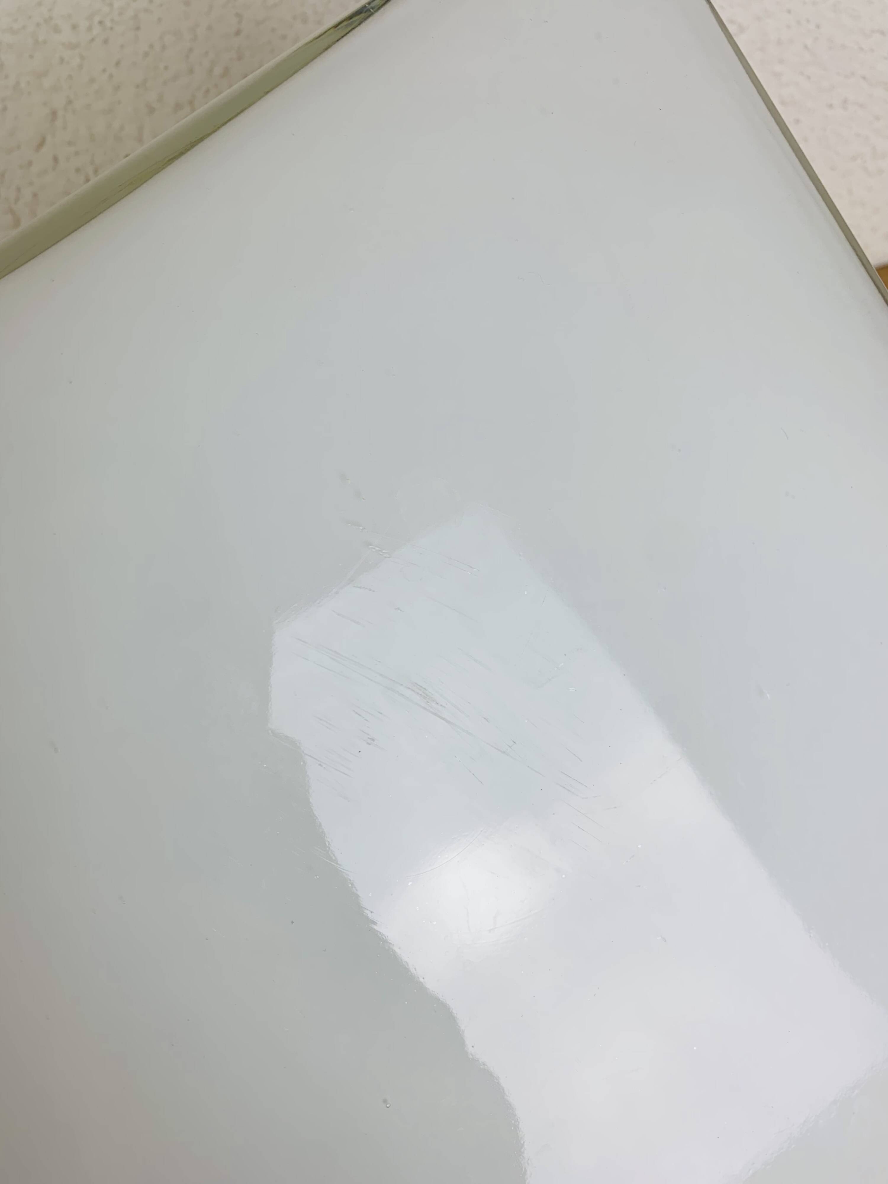 Lita 70s square opaline wall light, ceiling light