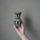Ceramic vase hand painted decor ethnic tribal decoration handcrafted pottery handmade