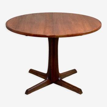 Table ronde scandinave extensible en teck édition Gudme