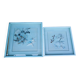 Two vintage paintings made with feathers, hummingbird motif