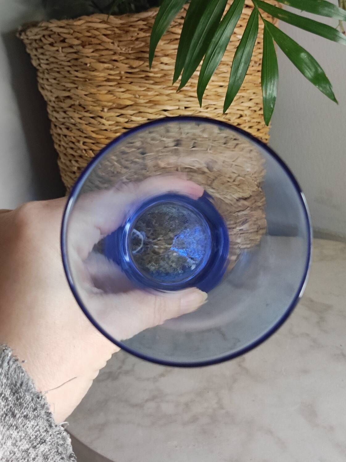 Vase soliflore bleu