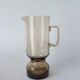 Smoked 70s carafe and glass set
