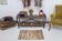 Hand-made wool distressed rug 92x52cm