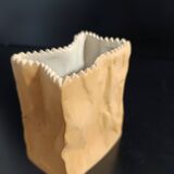 Paper Bag Ceramic Vase by Tapio Wirkkala for Rosenthal