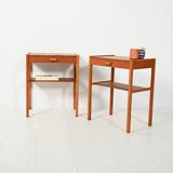Pair of Scandinavian teak bedside tables from the 1960s