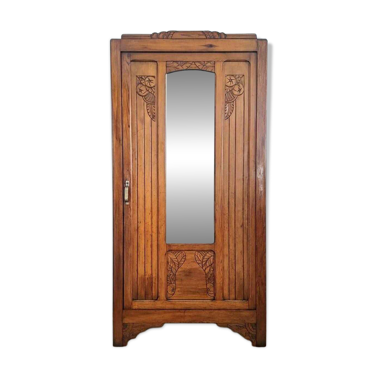 Art deco wardrobe, bonnetière, vintage furniture