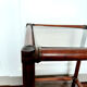 Rattan shelf and smoked glass 1970