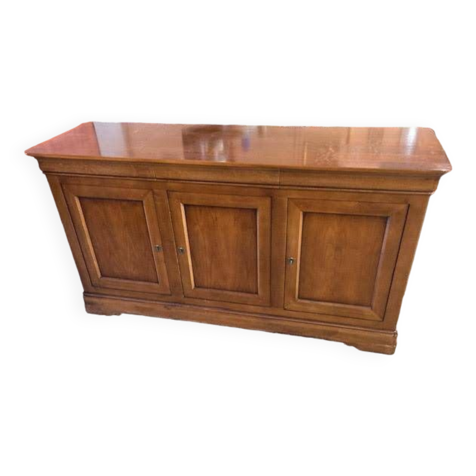 Cherry wood sideboard with 3 doors and 3 drawers