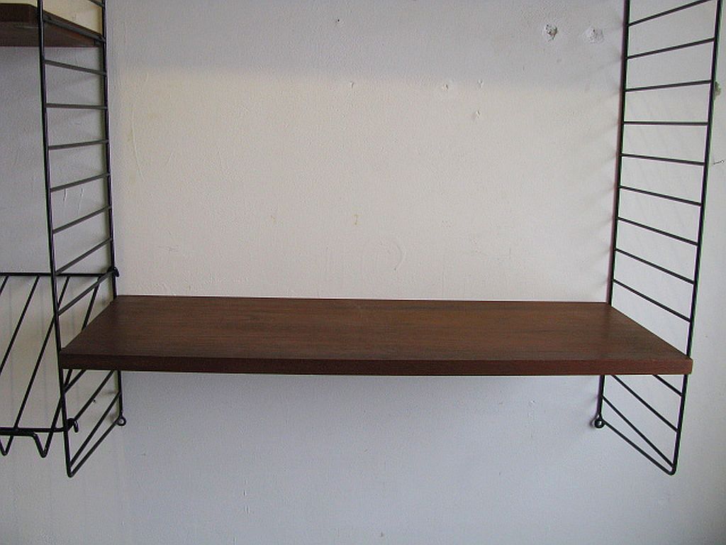 Wall shelves by Nils Nisse String System, Sweden 1960/70