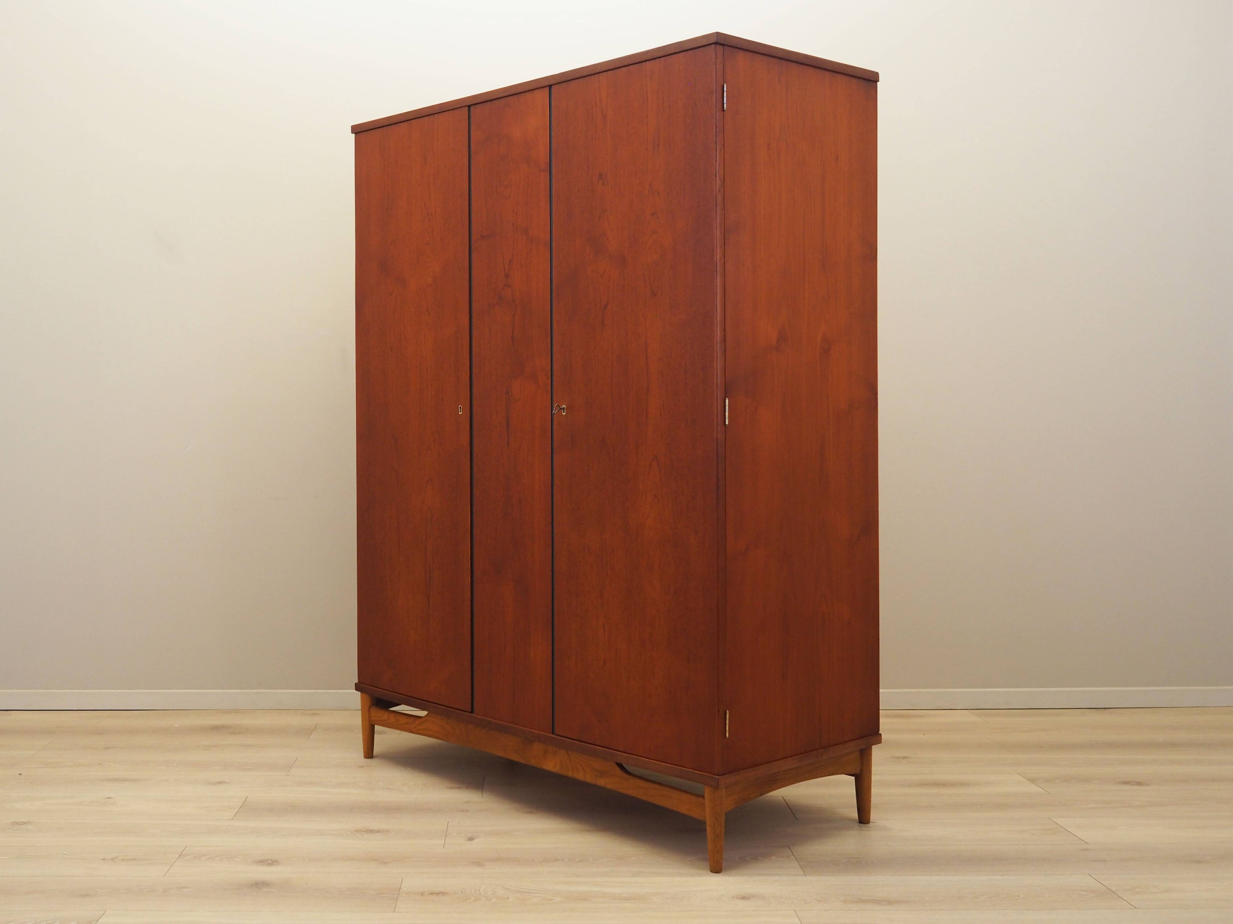Teak wardrobe, Danish design, 1960s, production: Denmark