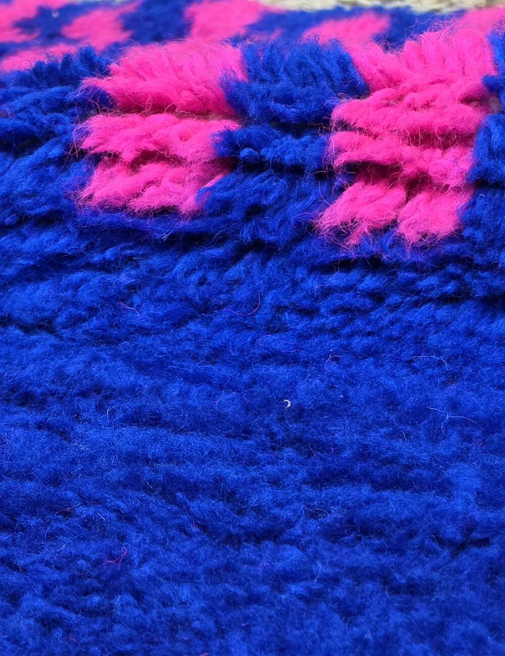 Petit Tapis Berbère Bleu - 150 x 130 cm