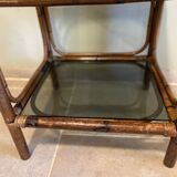 Table basse en rotin