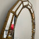 Vintage mirror in brass and parcloses 60s