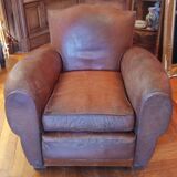 Vintage large club armchair moustache model
