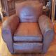 Vintage large club armchair moustache model
