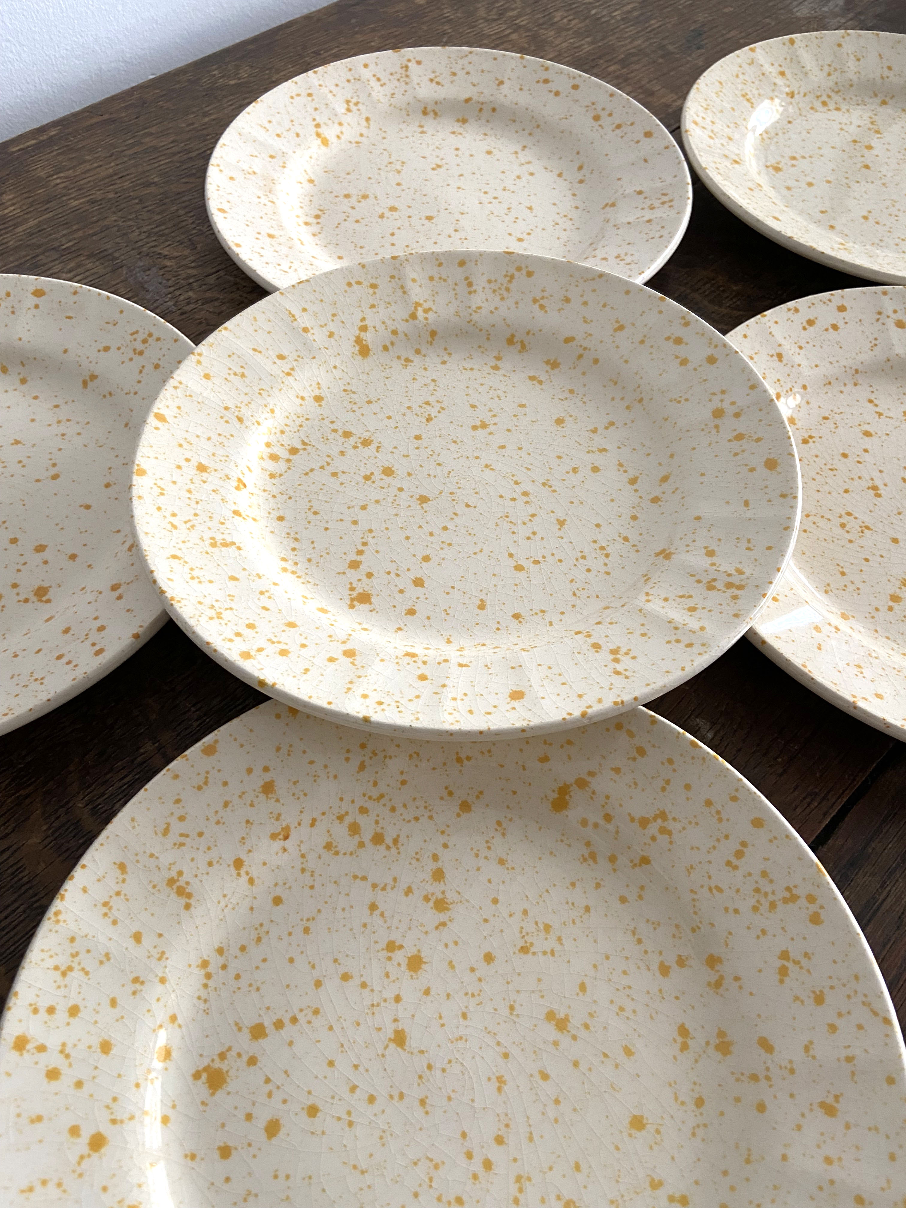 Set of 6 dessert plates