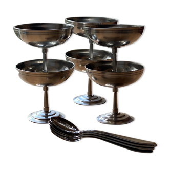 6 coupes à glace Letang Remy