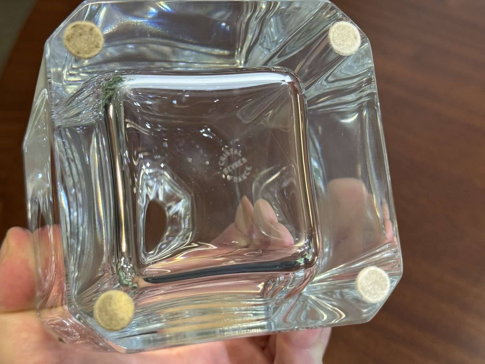 Carafe à whisky en cristal de Sèvres