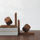 Mid-Century Modern Wooden Bookends, 1950s, Set of 2