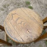 4 high bar stools in solid oak