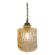 Walking lamp with vintage transparent glass globe