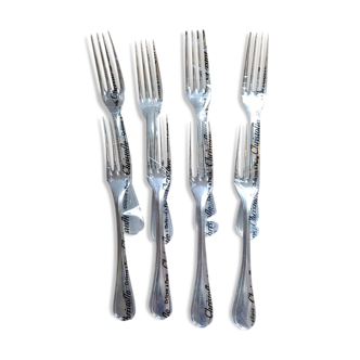 Set of 8 christofle dessert forks