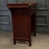 Console en bois de fer Chine ou Indochine début XXe incrustations nacre