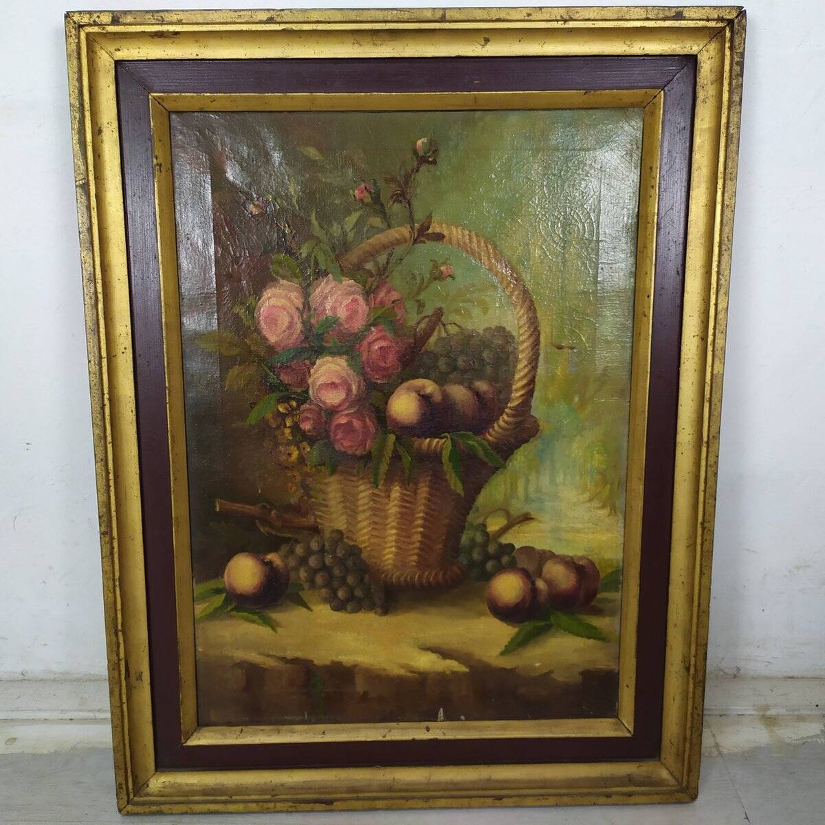 Still life, oil on canvas, framed