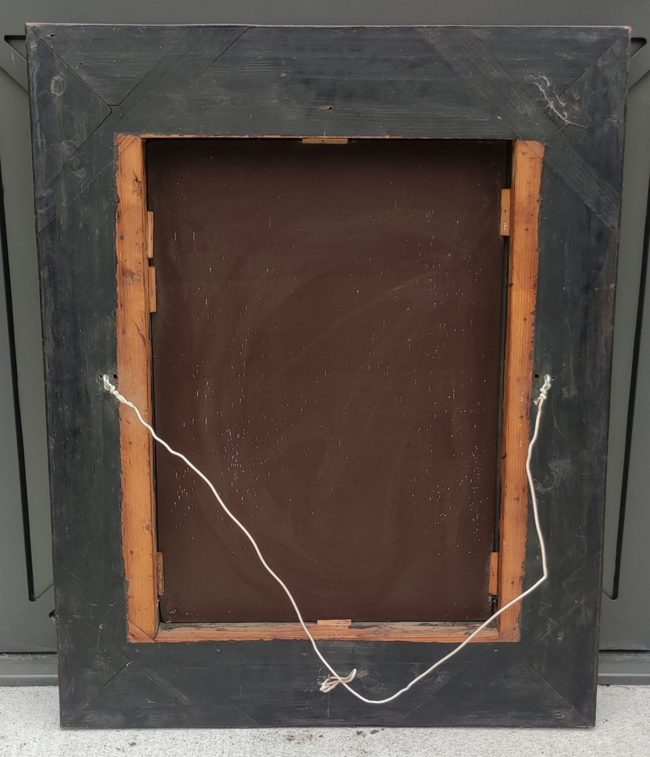 Old Venetian mirror closed