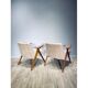 Paire de fauteuils vintage Bunny de J. Chierowski 1960