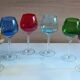 Set of six glasses, Italy, 1970s.
